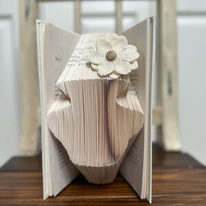 Decorative Book with Flower Accent